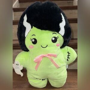 🥰 Frankenstein Bride Creature Pillow Plush Standing Weighted by Goblin & Ghoul